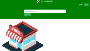 openclipart圖庫：Simple Isometric Store縮圖