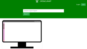 openclipart圖庫：Desktop Monitor-資源代表圖