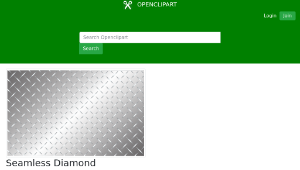 openclipart圖庫：Seamless Diamond Pattern Floor Grill Texture-資源代表圖