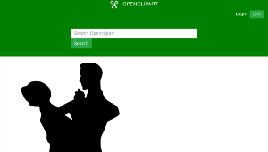 openclipart圖庫：Dancing couple 10縮圖