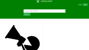 openclipart圖庫：Protester縮圖