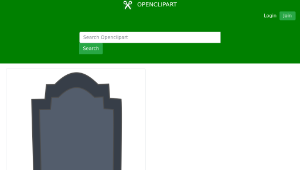 openclipart圖庫：Lápide縮圖