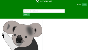 openclipart圖庫：Koala縮圖