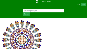 openclipart圖庫：Prismatic Mandala Line Art 3 No Background縮圖