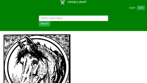 openclipart圖庫：Framed horse縮圖
