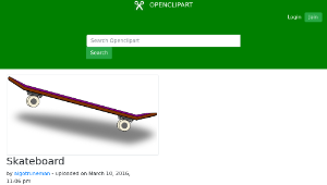 openclipart圖庫：Skateboard-資源代表圖
