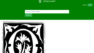 openclipart圖庫：Decorative Letter Set縮圖