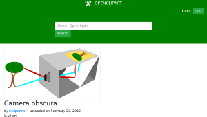 openclipart圖庫：Camera obscura縮圖