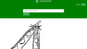 openclipart圖庫：pea pod 1-資源代表圖
