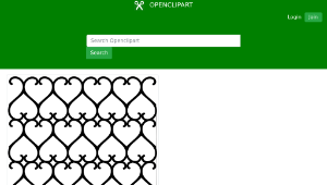 openclipart圖庫：Heart Background Wire-frame縮圖