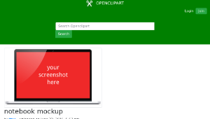 openclipart圖庫：notebook mockup-資源代表圖