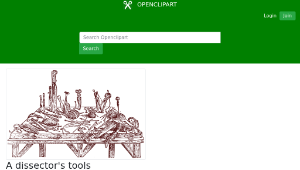 openclipart圖庫：A dissector's tools-資源代表圖