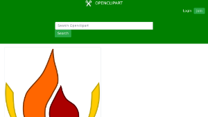 openclipart圖庫：Flame logo-資源代表圖