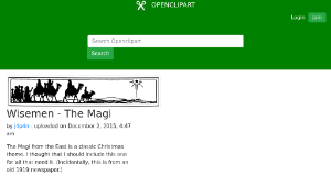 openclipart圖庫：Wisemen - The Magi縮圖