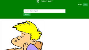 openclipart圖庫：Bored Student縮圖