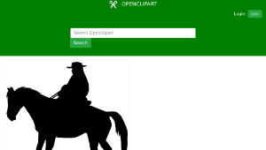openclipart圖庫：Working Cowboy-資源代表圖
