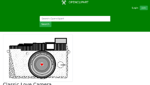 openclipart圖庫：Classic Love Camera縮圖