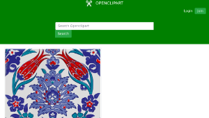 openclipart圖庫：Oriental Tile Pattern-資源代表圖