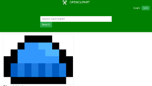 openclipart圖庫：Pixel Hat-資源代表圖