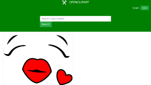 openclipart圖庫：Female Heart Smiley Face-資源代表圖