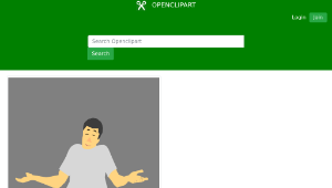 openclipart圖庫：shrug as gesture-資源代表圖