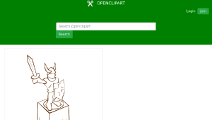 openclipart圖庫：RPG map symbols Statue 1-資源代表圖