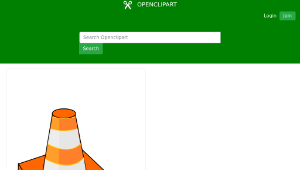 openclipart圖庫：Traffic Cone-資源代表圖