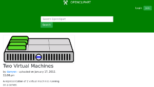 openclipart圖庫：Two Virtual Machines-資源代表圖