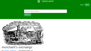 openclipart圖庫：merchant's exchange-資源代表圖