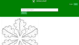 openclipart圖庫：Fall Leaves Coloring Page-資源代表圖