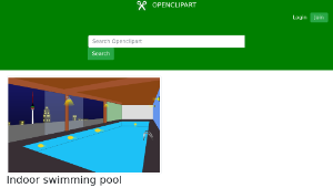 openclipart圖庫：Indoor swimming pool縮圖