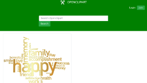 openclipart圖庫：Happy Family Word Cluster remix -資源代表圖