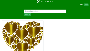 openclipart圖庫：Hearts In Heart Rejuvenated 19 No Background縮圖