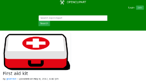 openclipart圖庫：First aid kit