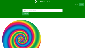 openclipart圖庫：Colorful Swirling Vortex-資源代表圖