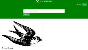 openclipart圖庫：Swallow-資源代表圖