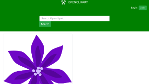 openclipart圖庫：Purple Lily縮圖