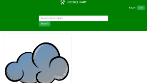 openclipart圖庫：cloud - coloured縮圖