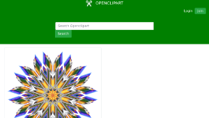 openclipart圖庫：Colorful Mandala 1