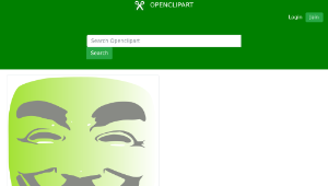 openclipart圖庫：Anonyous Face Mask-資源代表圖