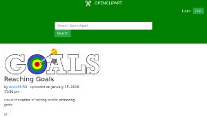 openclipart圖庫：Reaching Goals