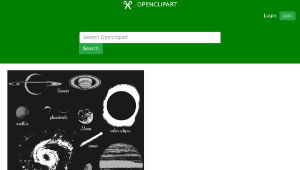 openclipart圖庫：Celestial bodies縮圖