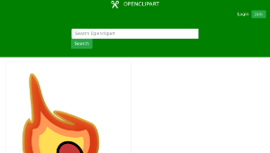 openclipart圖庫：Lit Match縮圖