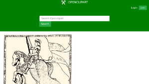 openclipart圖庫：Joan of Arc-資源代表圖