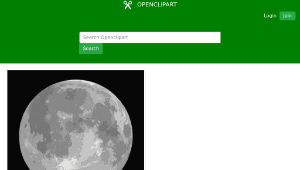 openclipart圖庫：The Biggest Supermoon in 20 Years-資源代表圖