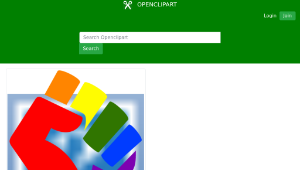 openclipart圖庫：Rainbow Fist-資源代表圖