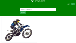 openclipart圖庫：motorcycle enduro縮圖