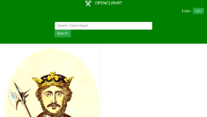 openclipart圖庫：King Richard I縮圖