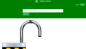 openclipart圖庫：padlock-open-資源代表圖