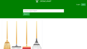 openclipart圖庫：Brooms And Rakes-資源代表圖